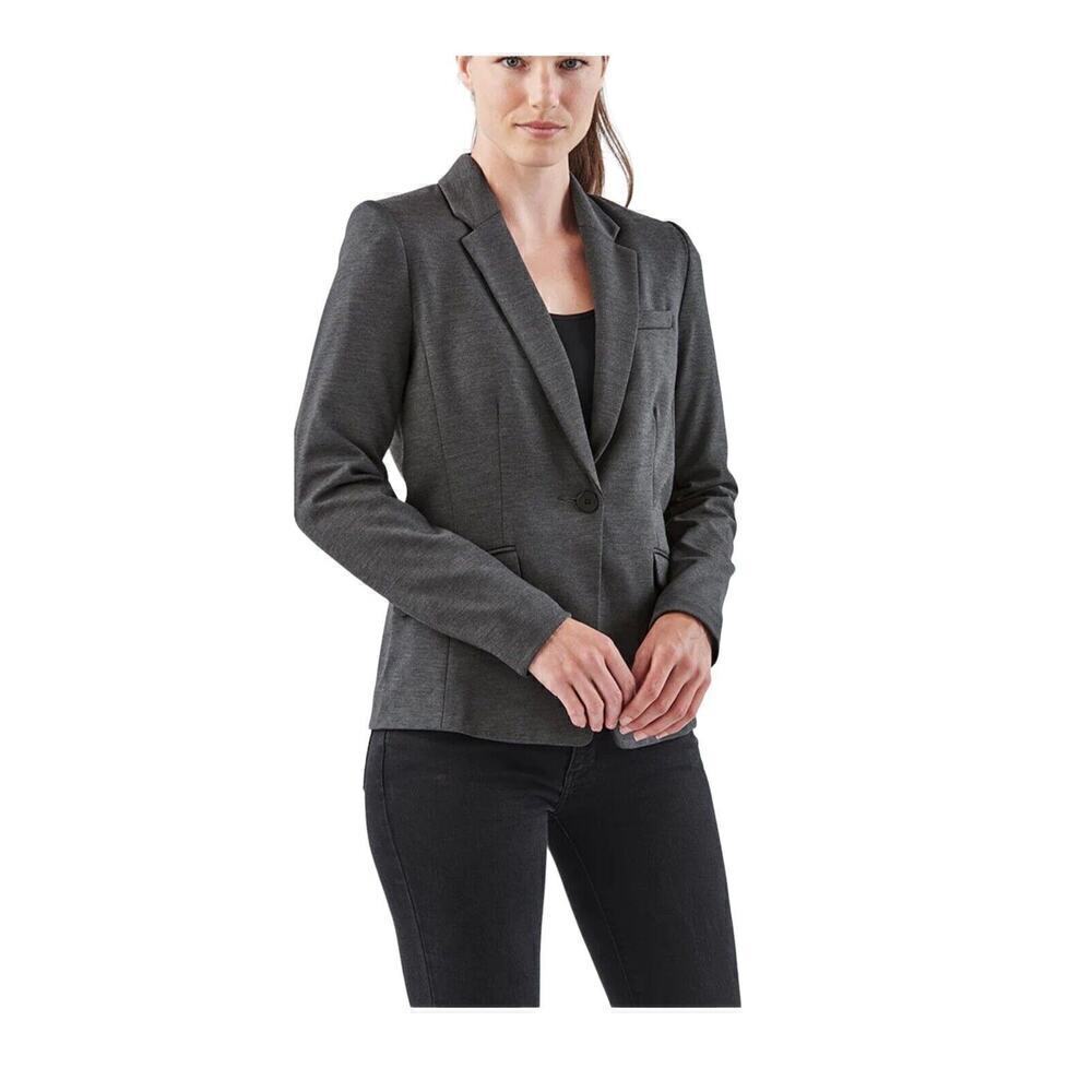 Stormtech Performance Blazer Size Med Graphite Gray Pockets Lined Women